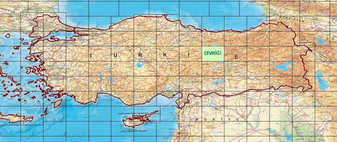 1/250.000 ölçekli DİVRİĞİ paftasına ait ortofotolar, HGM KÜRE MASAÜSTÜ, HGM KÜRE MOBİL ve HGM ATLAS uygulamalarında güncellenmiştir.