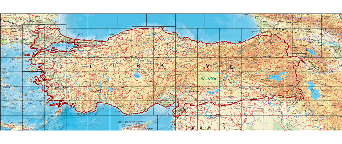 1/250.000 ölçekli Malatya paftasına ait ortofotolar HGM Küre Masaüstü, HGM Mobil ve HGM Atlas uygulamalarında güncellenmiştir.