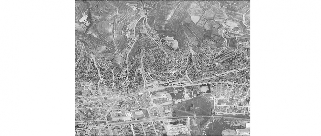 28 Haziran 1921'de Düşman İşgalinden Kurtulan Kocaeli'nin Harita Genel Müdürlüğü Tarafından 1969 Yılında Çekilen Hava Fotoğrafı