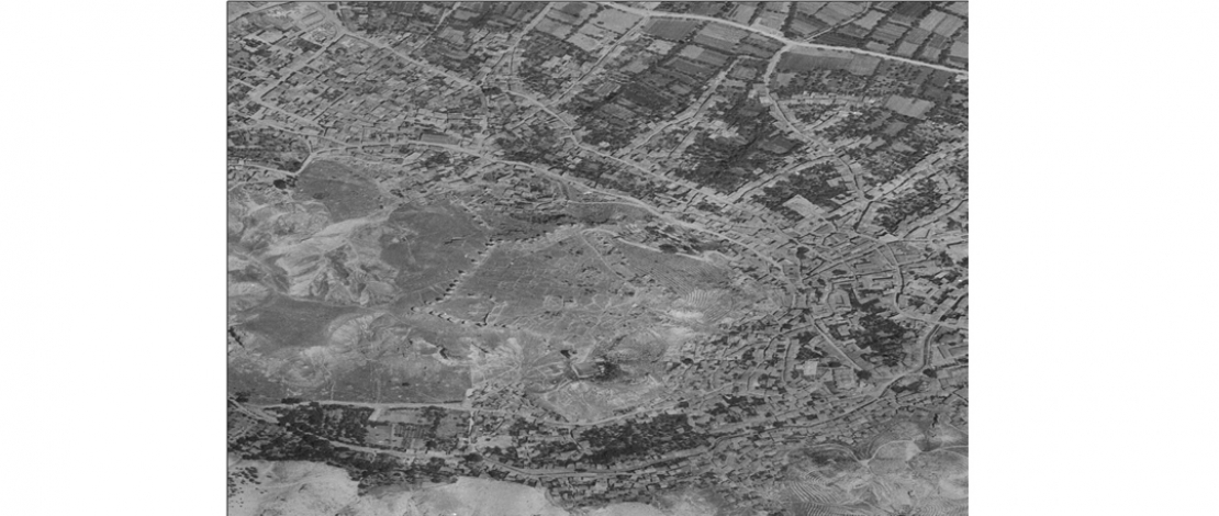 30 Ağustos 1922 Tarihinde Düşman İşgalinden Kurtulan Kütahya'nın Harita Genel Müdürlüğü Tarafından 1957 Yılında Çekilen Hava Fotoğrafı.