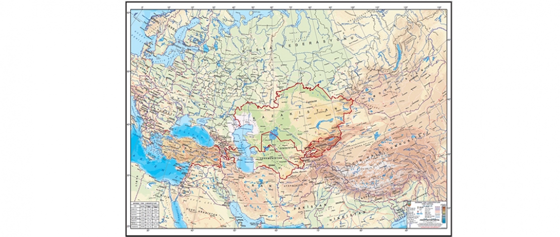 Güncellenen Bağımsız Türk Cumhuriyetleri Fiziki Haritamızı Gördünüz mü?