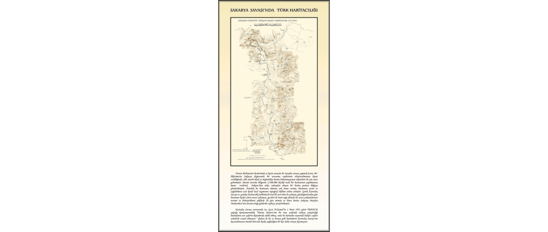 Harita Genel Müdürlüğü tarafından 1921 yılında üretilen Sakarya Savaşı Tarihi Haritasına indirilebilir haritalar bağlantısından ulaşabilirsiniz.