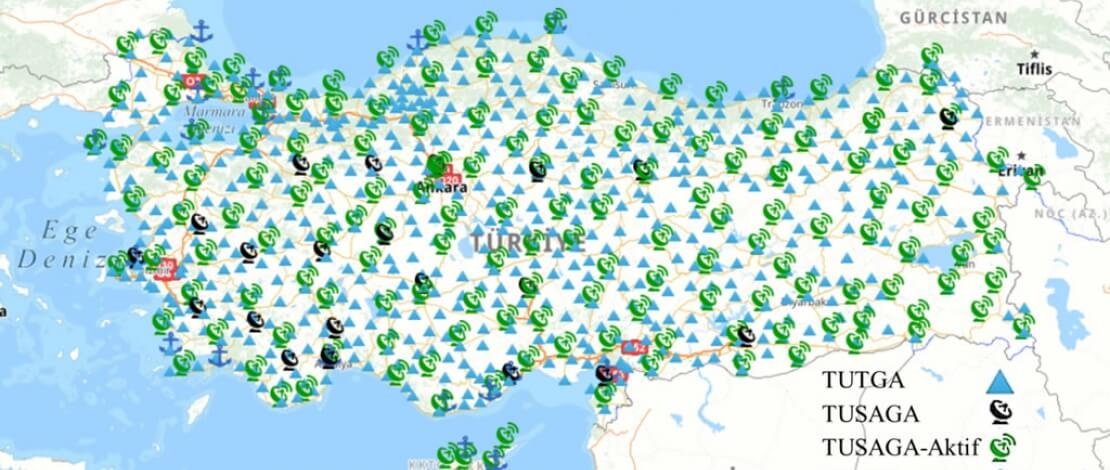 Türkiye Ulusal Jeodezik Referans Ağlarından TUTGA, TUSAGA, TUSAGA-Aktif ve TUDES Nokta ve İstasyonlarına Ait 10 Metre Hassasiyetindeki Yaklaşık Koordinat Listesi Kullanıcıların Hizmetine Sunulmuştur.