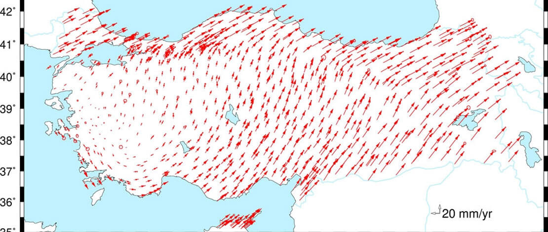 Türkiye Ulusal Temel GNSS Ağı (TUTGA) Noktalarının Koordinat ve Hızları Güncellenerek Kullanıma Sunulmuştur.