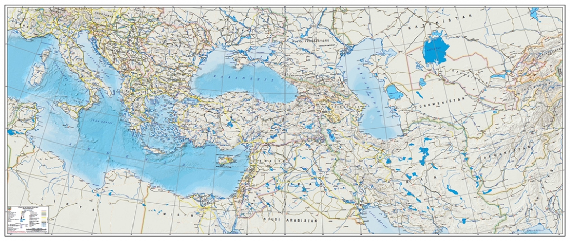 Türkiye ve Çevre Ülkeler Siyasi Haritamızı İncelediniz Mi?