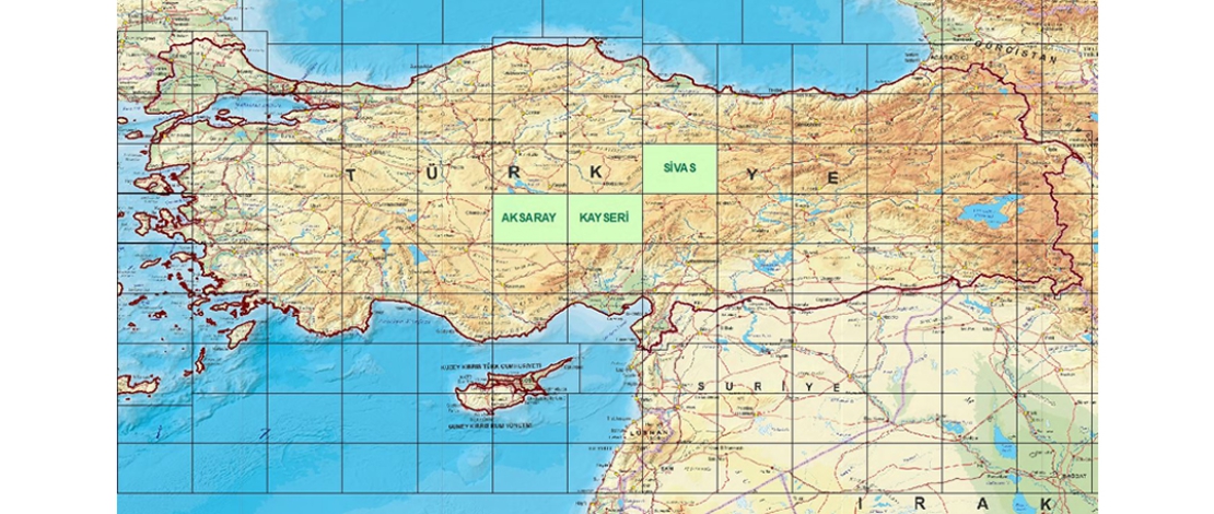 Üretimi tamamlanan 1/250.000 ölçekli AKSARAY, KAYSERİ ve SİVAS paftalarına ait ortofotolar, HGM KÜRE MASAÜSTÜ ve MOBİL uygulamalarında güncellenmiştir.