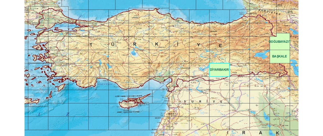 Üretimi tamamlanan 1/250.000 ölçekli BAŞKALE, DİYARBAKIR ve DOĞUBEYAZIT paftalarına ait ortofotolar, HGM KÜRE MASAÜSTÜ ve MOBİL uygulamalarında güncellenmiştir.