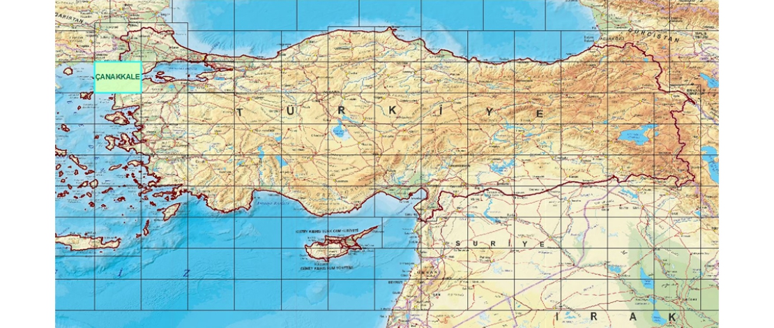 Üretimi tamamlanan 1/250.000 ölçekli ÇANAKKALE paftasına ait ortofotolar, HGM KÜRE MASAÜSTÜ, HGM KÜRE MOBİL ve HGM-Atlas uygulamalarında güncellenmiştir.