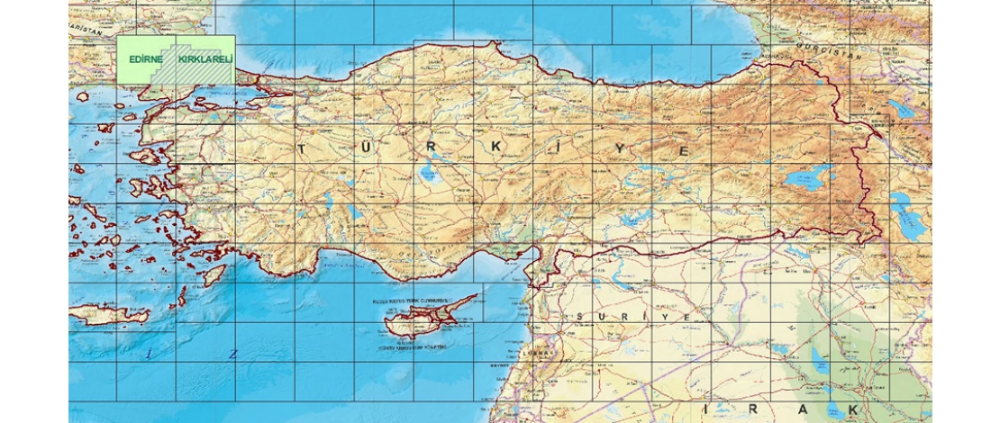 Üretimi tamamlanan 1/250.000 ölçekli EDİRNE ve KIRKLARELİ paftasına ait ortofotolar, HGM KÜRE MASAÜSTÜ, HGM KÜRE MOBİL ve HGM ATLAS uygulamalarında güncellenmiştir.