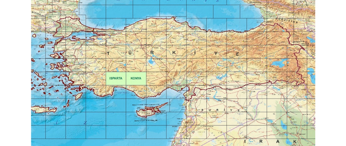 Üretimi tamamlanan 1/250.000 ölçekli ISPARTA ve KONYA paftalarına ait ortofotolar, HGM KÜRE MASAÜSTÜ ve MOBİL uygulamalarında güncellenmiştir.