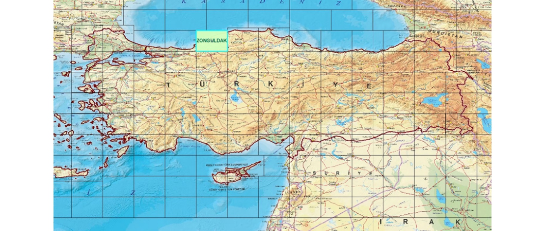 1/250.000 ölçekli ZONGULDAK paftasına ait ortofotolar, HGM KÜRE MASAÜSTÜ, HGM KÜRE MOBİL ve HGM ATLAS uygulamalarında güncellenmiştir.