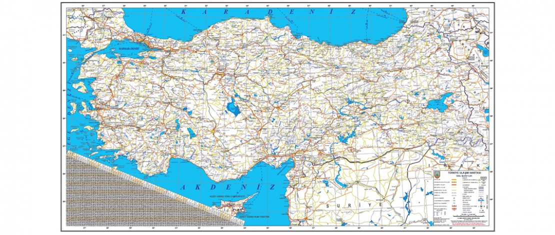 Yeni Ürünümüz Olan Türkiye Ulaşım Haritamızı İncelediniz mi?