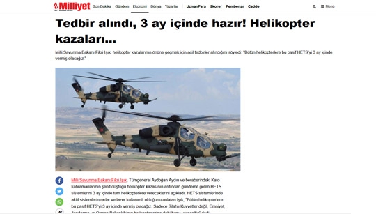 Tedbir alındı, 3 ay içinde hazır! Helikopter kazaları