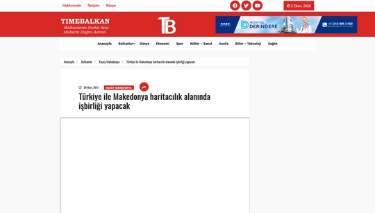 Türkiye ile Makedonya Haritacılık Alanında İşbirliği Yapacak