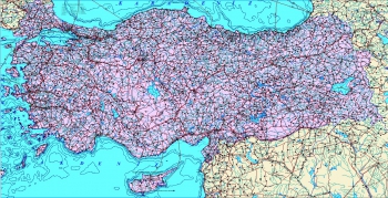1:1.000.000 Ölçekli Türkiye Vektör Verisi