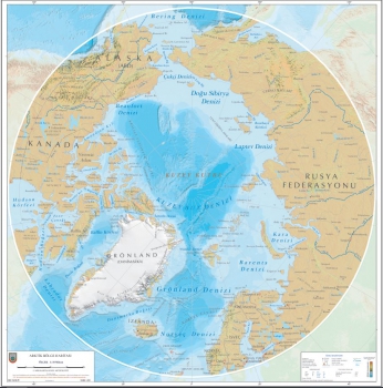 1:10.000.000 Ölçekli Arktik Bölge Haritası
