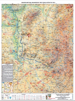 1:120.000 Ölçekli Sakarya Meydan Muharebesi 1. Gün Haritası 