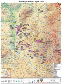 1:120.000 Ölçekli Sakarya Meydan Muharebesi Tarihi Milli Parkı Haritası