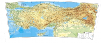1:2.000.000 Ölçekli Raster Türkiye Fiziki Haritası