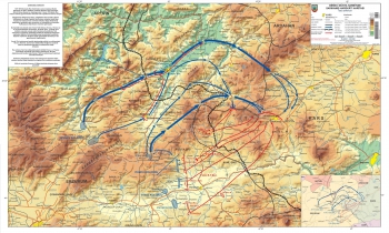 1:200.000 Ölçekli Birinci Dünya Harbinde Sarıkamış Harekat Haritası