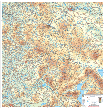 1:250.000 Ölçekli Büyük Taarruz Muharebe Alanı Haritası