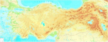1:250.000 Ölçekli Türkiye Fiziki Plastik Kabartma Haritası