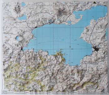 1:250.000 Ölçekli Türkiye Kara Topoğrafik (JOG-G) Plastik Kabartma Harita
