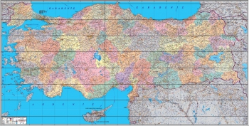 1:550.000 Ölçekli Türkiye Mülki İdare Bölümleri Haritası