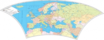 1:9.000.000 Ölçekli Raster Avrupa Siyasi Haritası