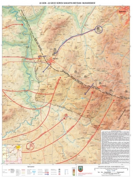 22 Gün 22 Gece Süren Sakarya Meydan Muharebesi Haritası