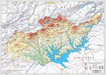 Adıyaman Fiziki İl Haritası