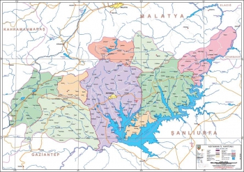 Adıyaman Mülkî İdare İl Haritası