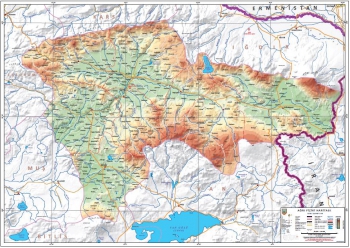 Ağrı Fiziki İl Haritası