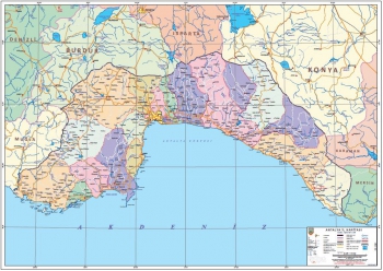 Antalya Mülkî İdare İl Haritası