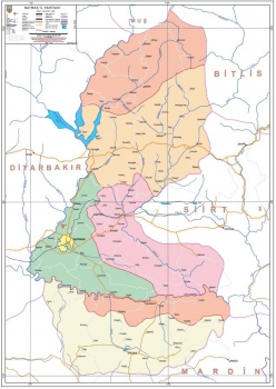 Batman Mülkî İdare İl Haritası