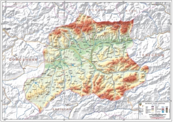 Bayburt Fiziki İl Haritası