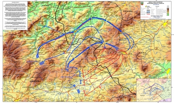 1. Dünya Harbinde Sarıkamış Harekatı Haritası 