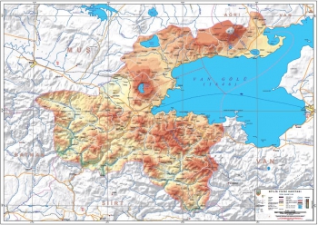 Bitlis Fiziki İl Haritası