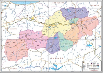 Bolu Mülkî İdare İl Haritası