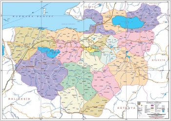 Bursa Mülkî İdare İl Haritası