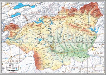 Diyarbakır Fiziki İl Haritası