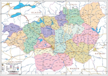 Diyarbakır Mülkî İdare İl Haritası