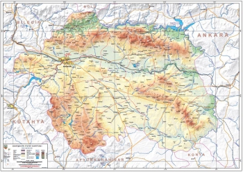 Eskişehir Fiziki İl Haritası