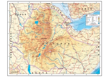 Etiyopya Fiziki Haritası
