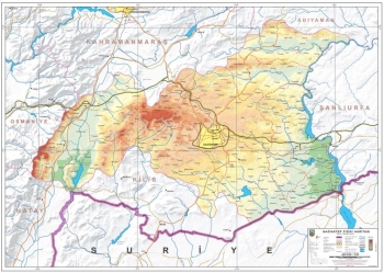 Fiziki İl Haritaları (Gaziantep)