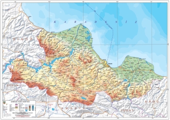 Fiziki İl Haritaları (Samsun)