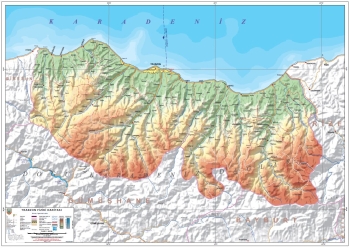 Fiziki İl Haritaları (Trabzon)