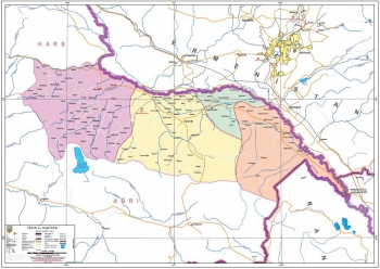 Iğdır Mülkî İdare İl Haritası