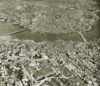 İstanbul 1952 Yılı Panoramik Hava Fotoğrafı (Tarihi)