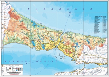 İstanbul Fiziki İl Haritası